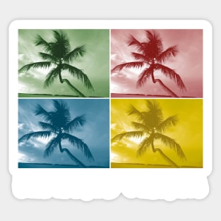 Palm tree in Key Largo, Florida Keys Sticker